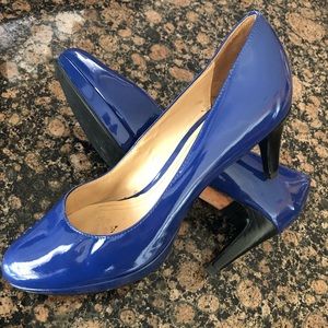 COPY - Cole Haan Blue Patent Heels